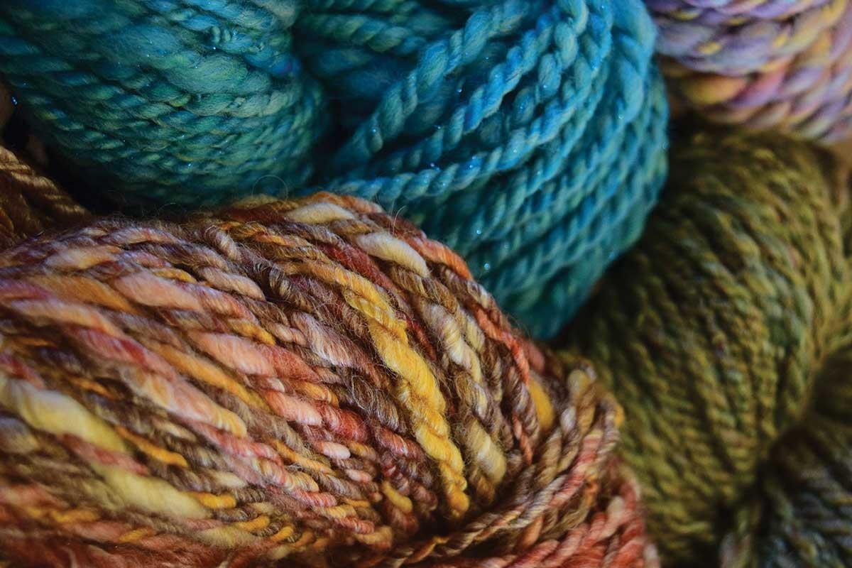 Handspun Yarn, Chocolate Color, Natural Fleece, Jacob Wool, Bulky