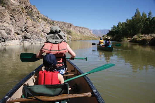 kayakers on the rio grande