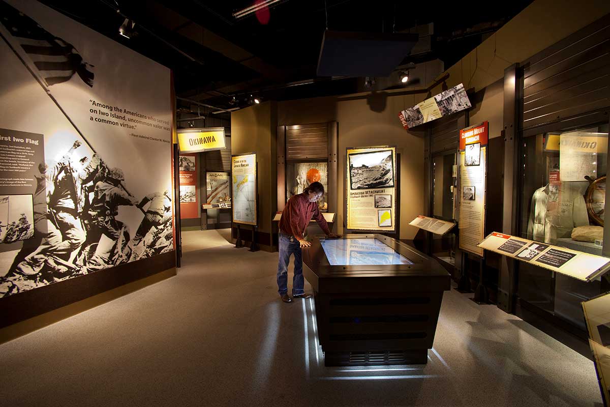 National Museum of the Pacific War interior with exhibits