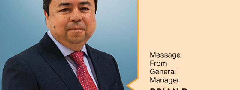 Message from General Manager Brian R. Acosta