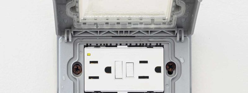 A ground fault circuit interruptor, or GFCI