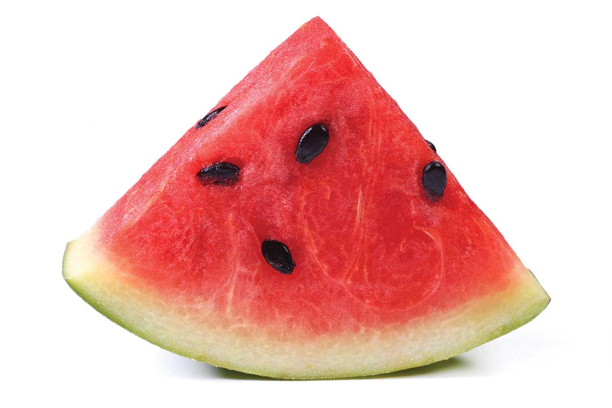 photo of juicy watermelon wedge