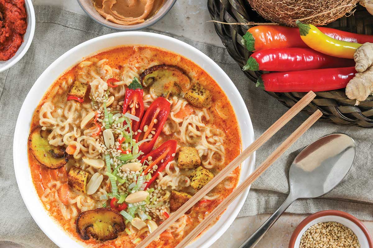 spicy Asian noodle soup