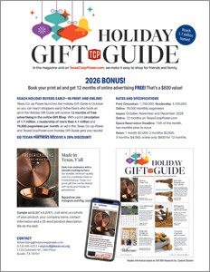Texas Co-op Power 2026 Holiday Gift Guide Promo