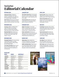 Texas Co-op Power Editorial Calendar thumbnail